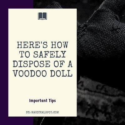 How to dispose of a voodoo doll. Things To Know About How to dispose of a voodoo doll. 